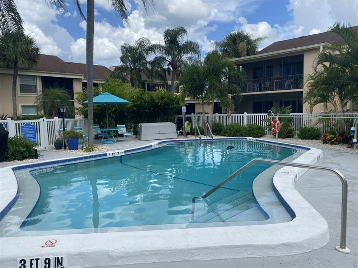Each Cluster of condos has their own pool